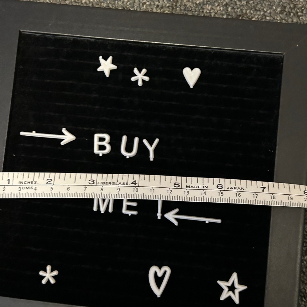 Black Letter Board with White Letter Pack & Organizer - Picture 5 of 5